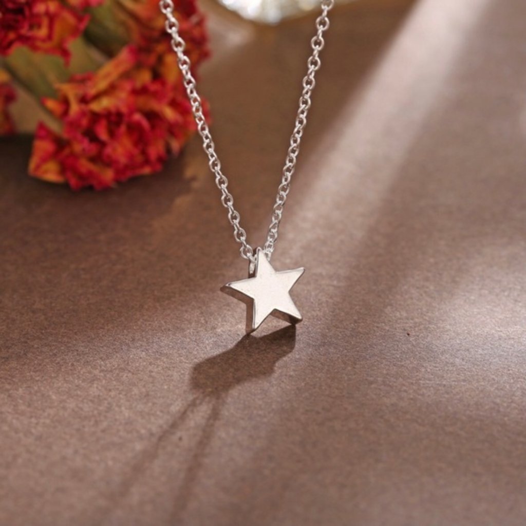 Silver Star Necklace Silver Star Necklace Star Necklace Star Necklace Necklace